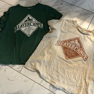 Women’s Roots Beaver Canoe Outdoors Nature Graphic T Shirts